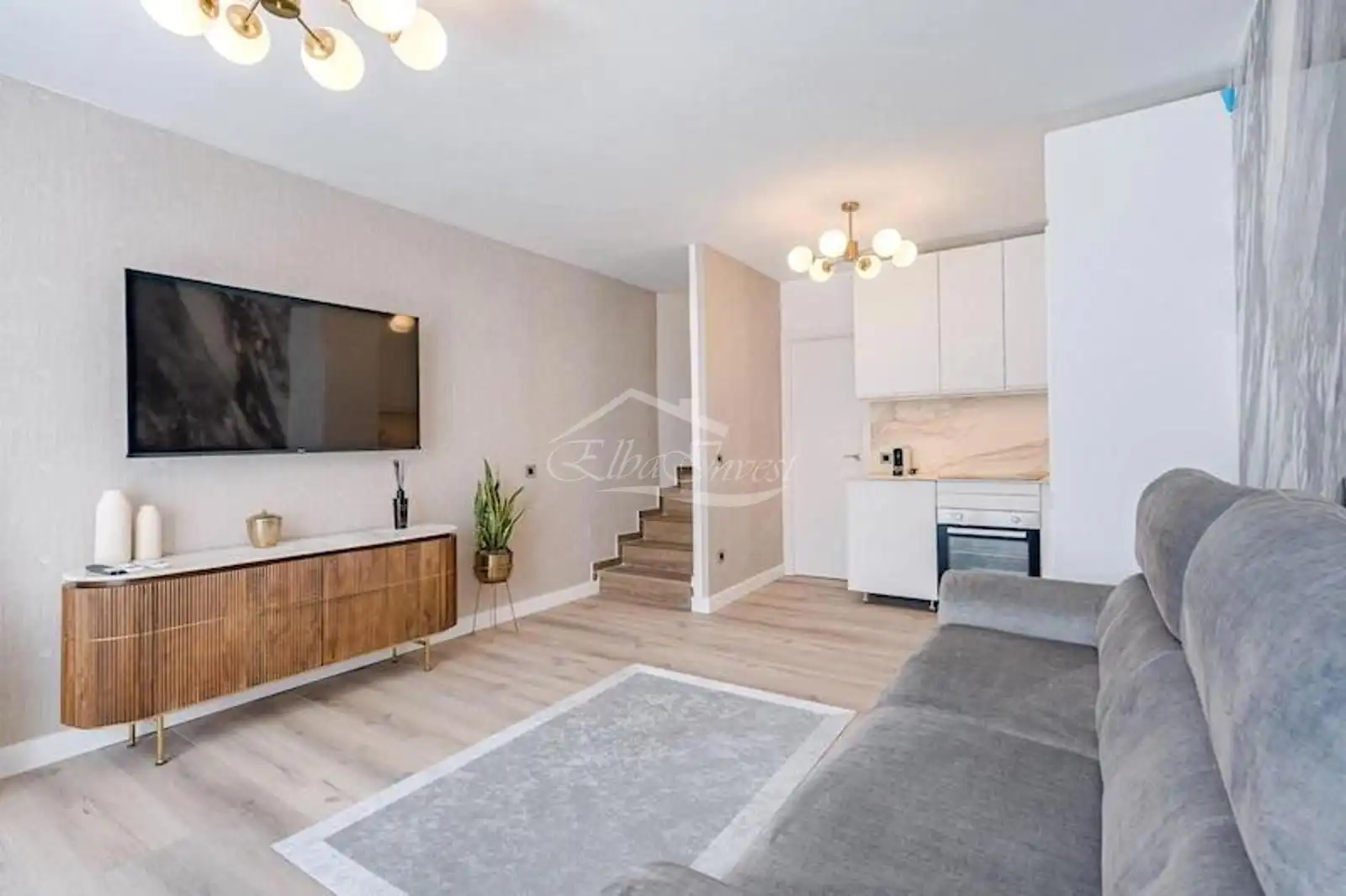 Sala de estar de Dúplex en venta en Adeje con Aire acondicionado, Parquet y Terraza