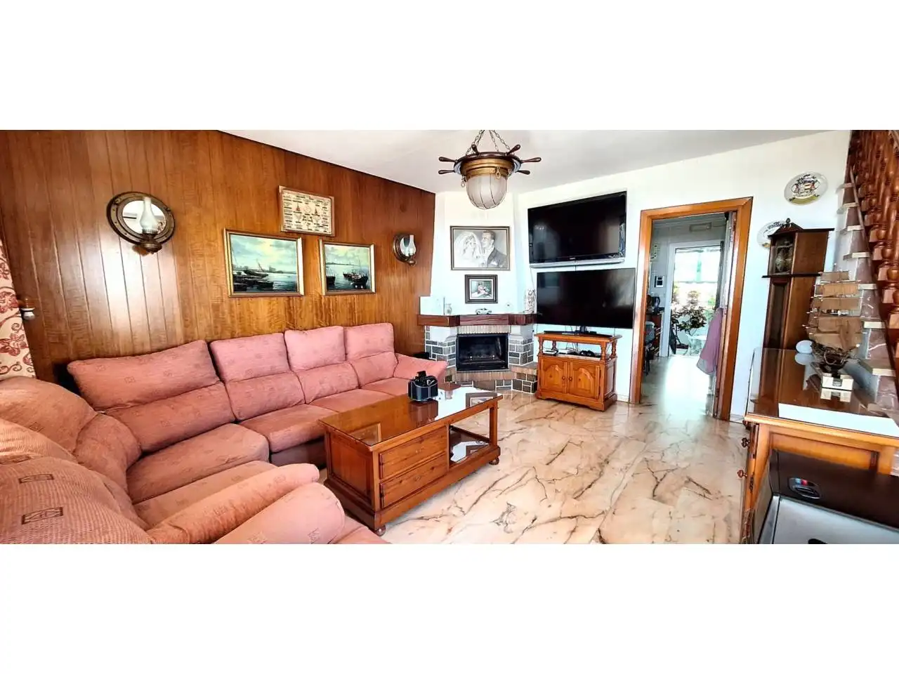 Sala de estar de Casa adosada en venta en Rincón de la Victoria con Aire acondicionado, Jardín privado y Terraza