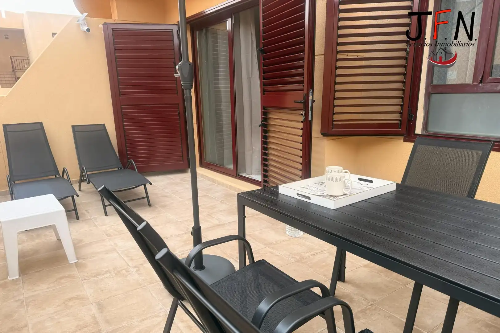 Terrace of Ground floor for rent in Antigua  with Furnished, Alarm and Community pool