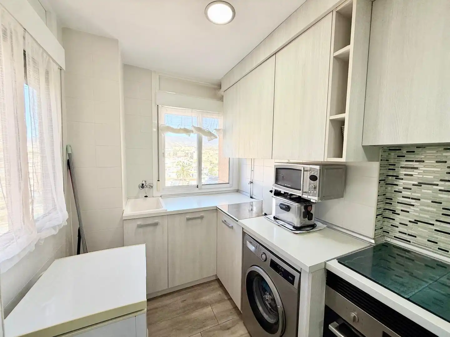 Kitchen of Flat for sale in Roquetas de Mar  with Air Conditioner, Heating and Terrace