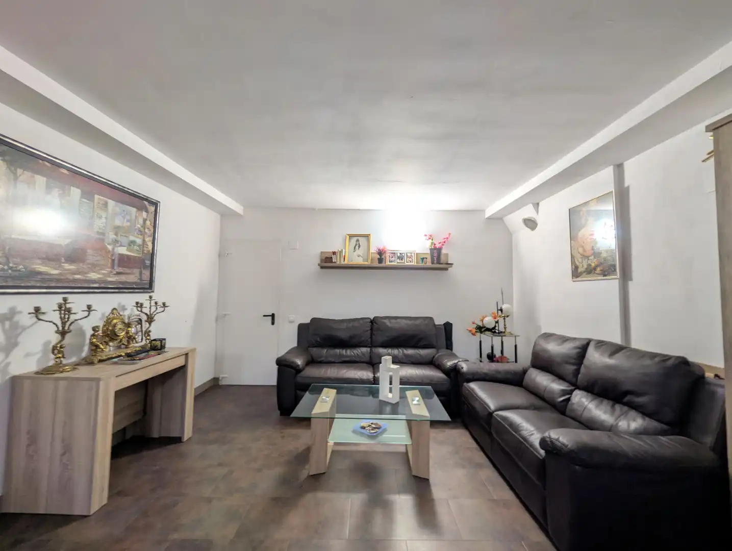 Sala de estar de Casa adosada en venta en Zaragoza con Aire acondicionado, Calefacción y Parquet