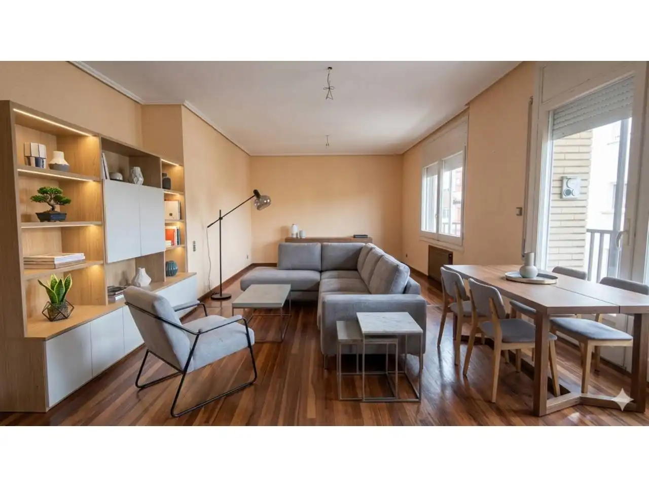 Living room of Flat for sale in  Zaragoza Capital  with Heating, Terrace and Storage room
