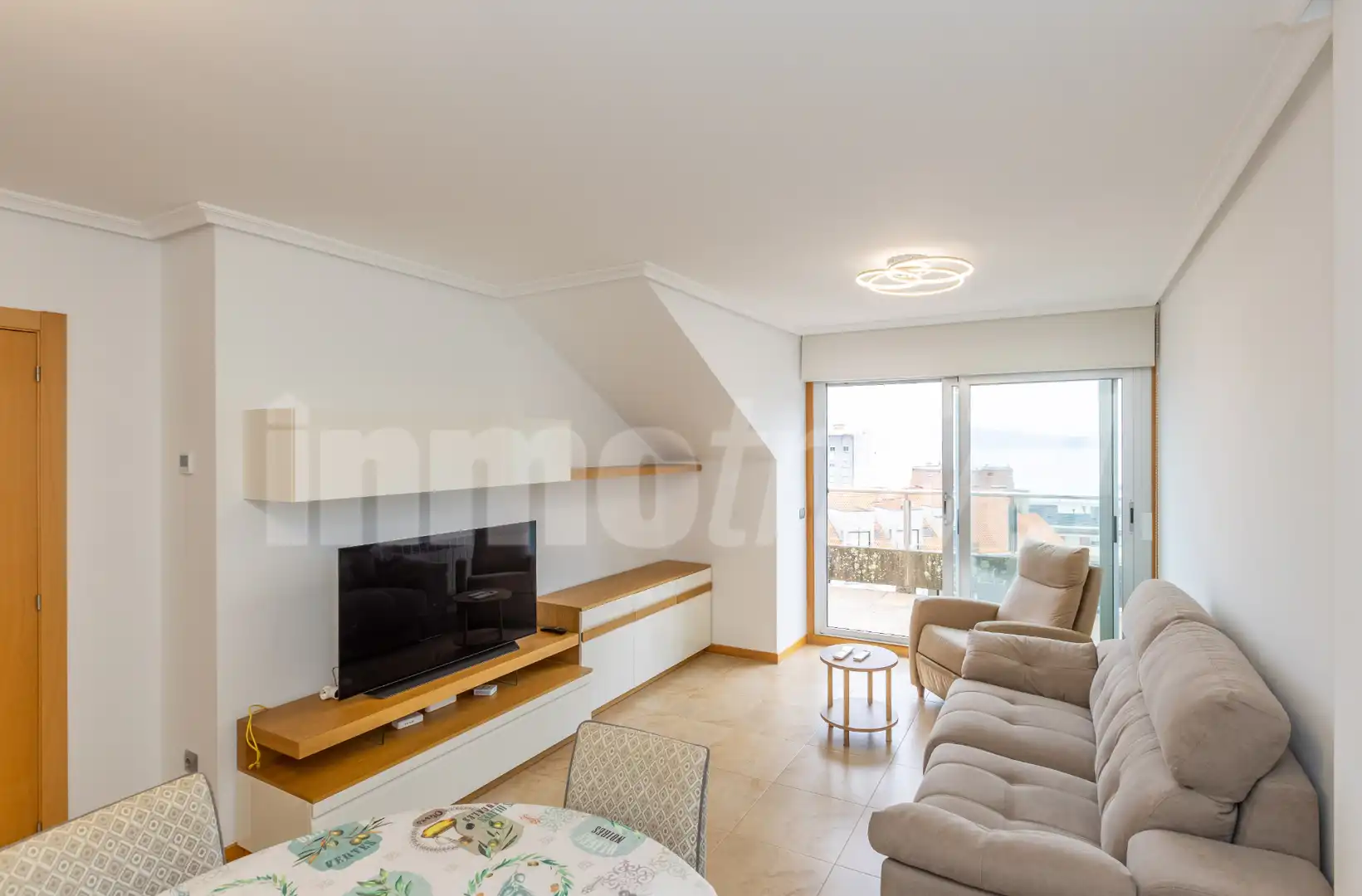 Living room of Attic for sale in Sanxenxo  with Air Conditioner, Heating and Terrace