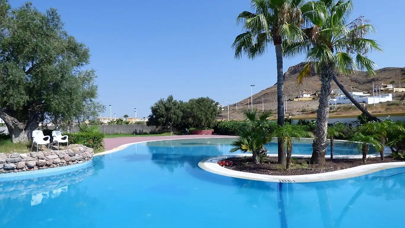 Piscina de Casa o chalet en venta en Mazarrón con Jardín privado, Piscina y Piscina comunitaria