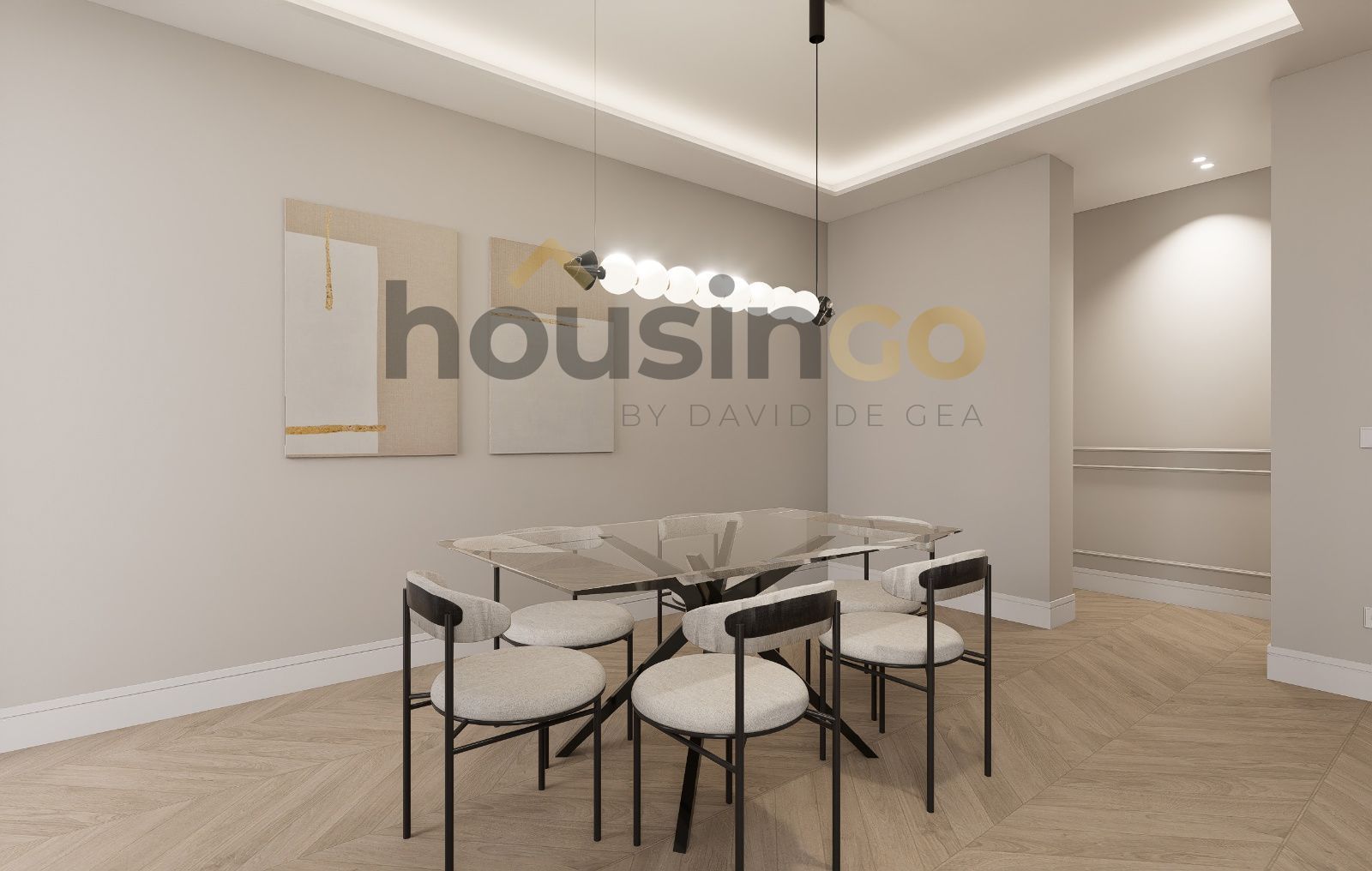 Dining room of Flat for sale in  Madrid Capital  with Air Conditioner, Heating and Furnished