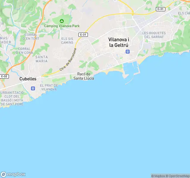 Vista exterior de Piso en venta en Vilanova i la Geltrú