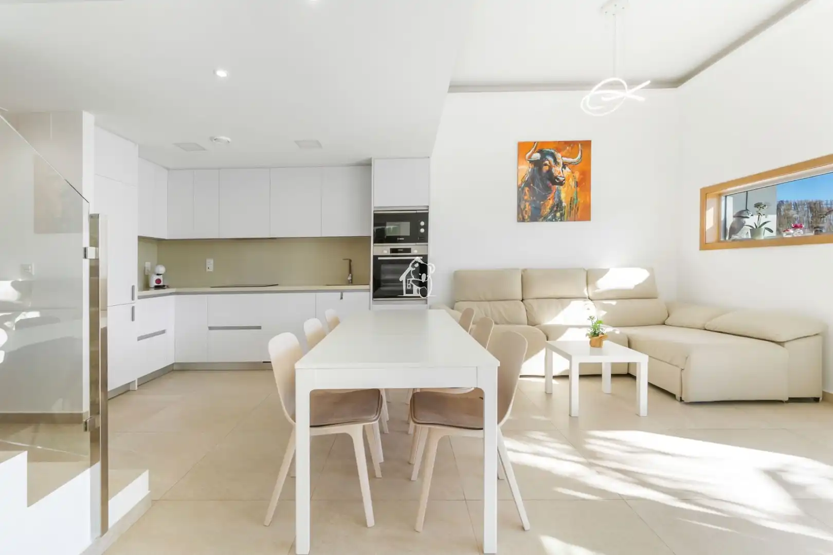 Sala de estar de Casa o chalet de alquiler en Guardamar del Segura con Aire acondicionado, Jardín privado y Terraza