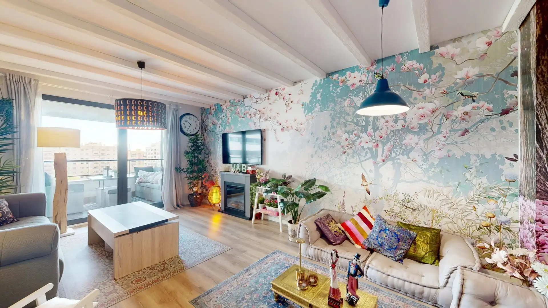 Sala d'estar de Pis en venda en Valencia amb Aire condicionat, Jardí privat i Terrassa