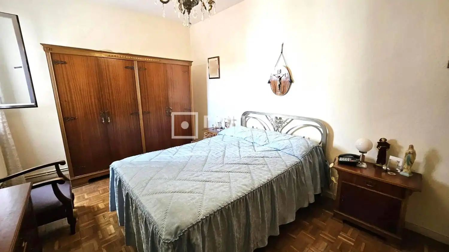 Bedroom of Flat for sale in Madrid  with Heating, Parquet flooring and Terrace