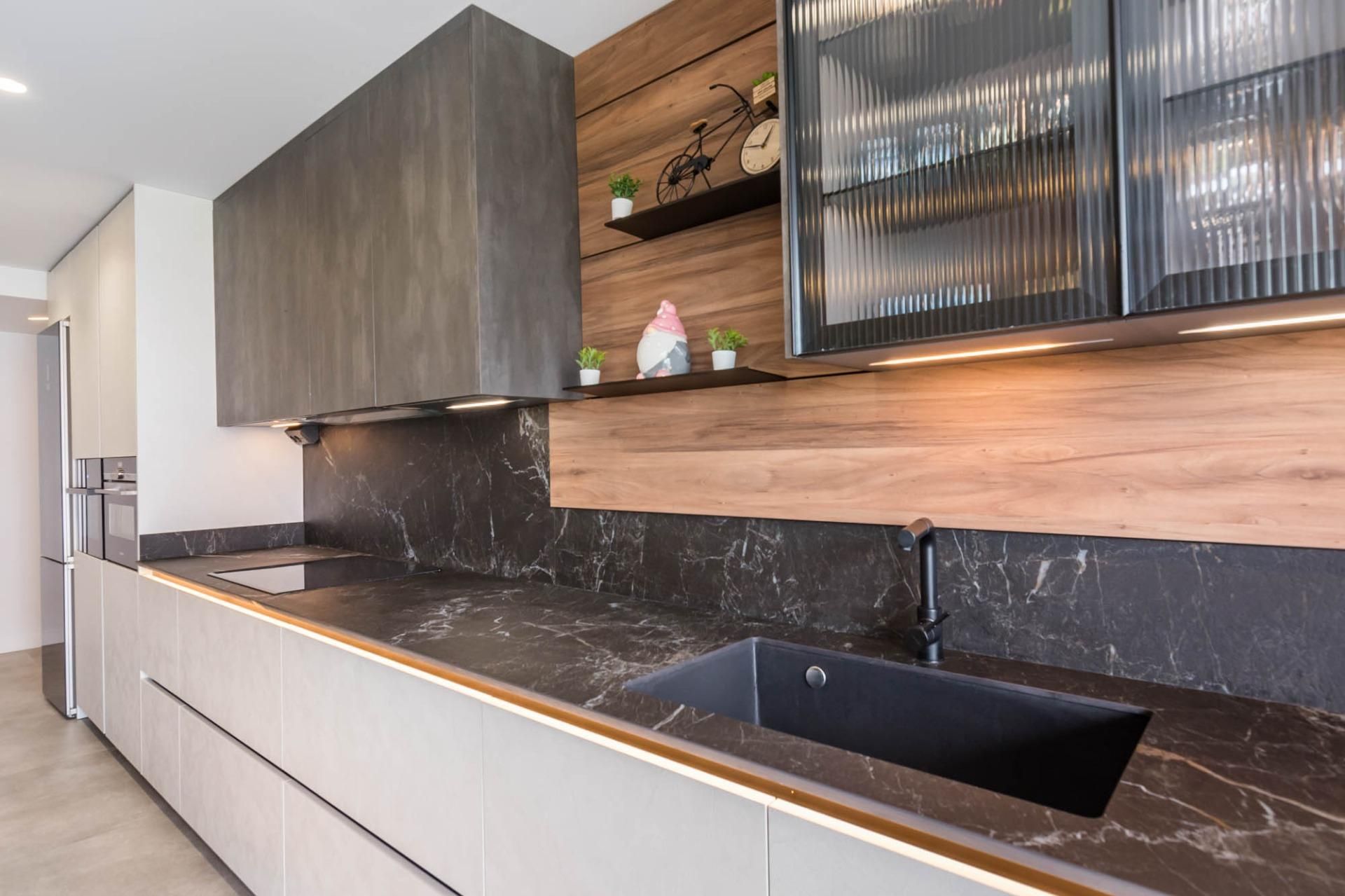 Kitchen of Flat for sale in  Murcia Capital  with Air Conditioner, Heating and Terrace
