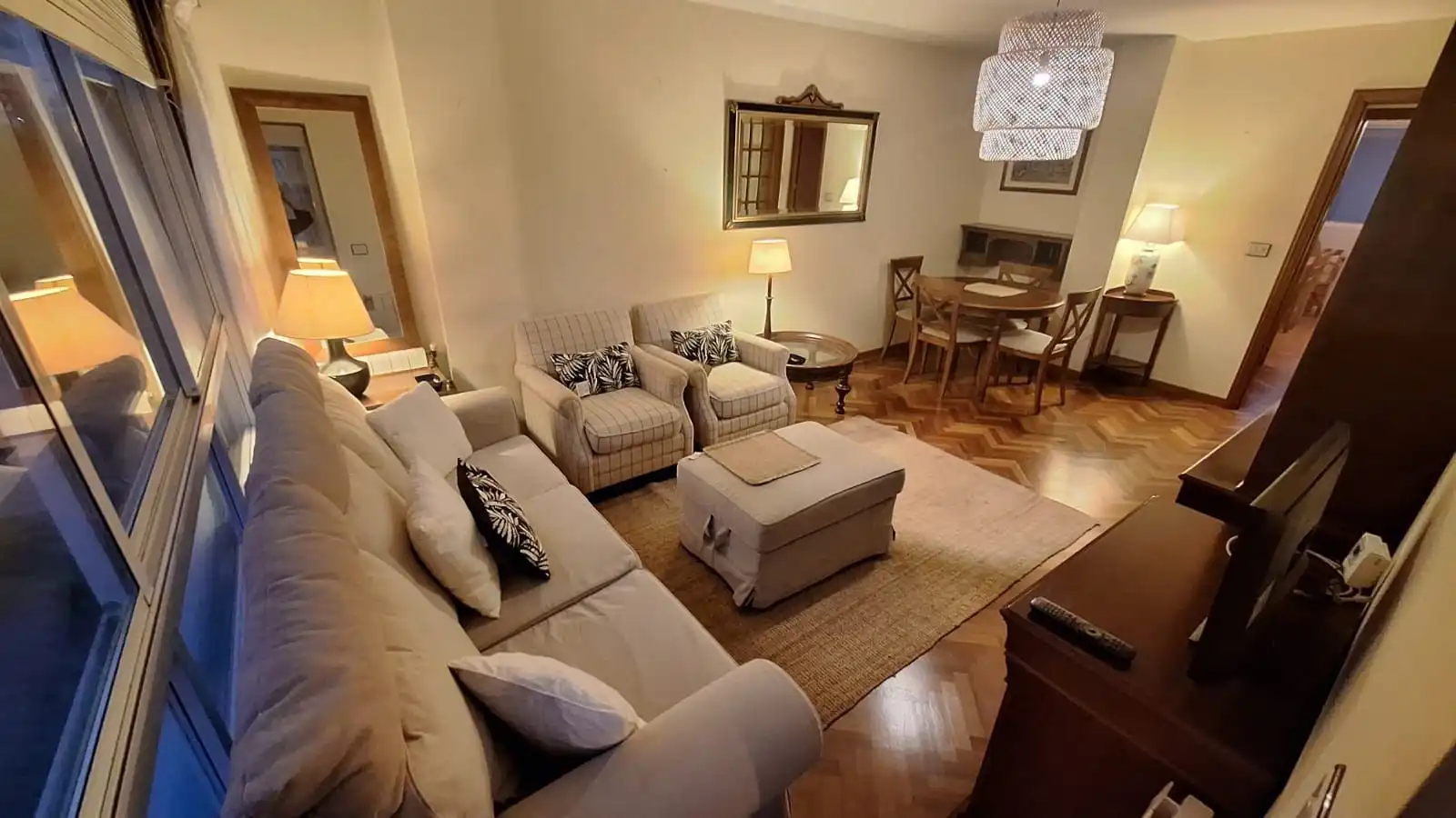 Sala d'estar de Pis de lloguer en Culleredo amb Calefacció, Terrassa i Traster
