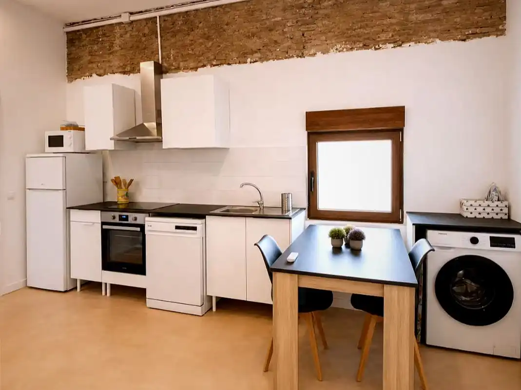 Kitchen of Flat for rent in Almenara  with Air Conditioner, Heating and Furnished
