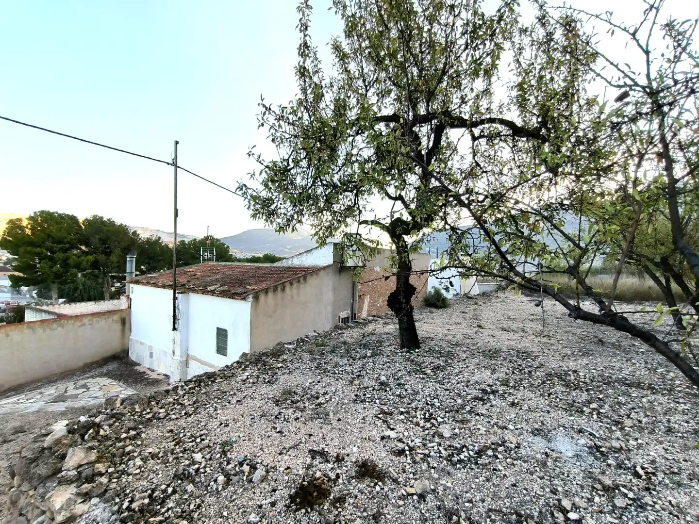 Vista exterior de Finca rústica en venda en Algueña amb Calefacció i Terrassa
