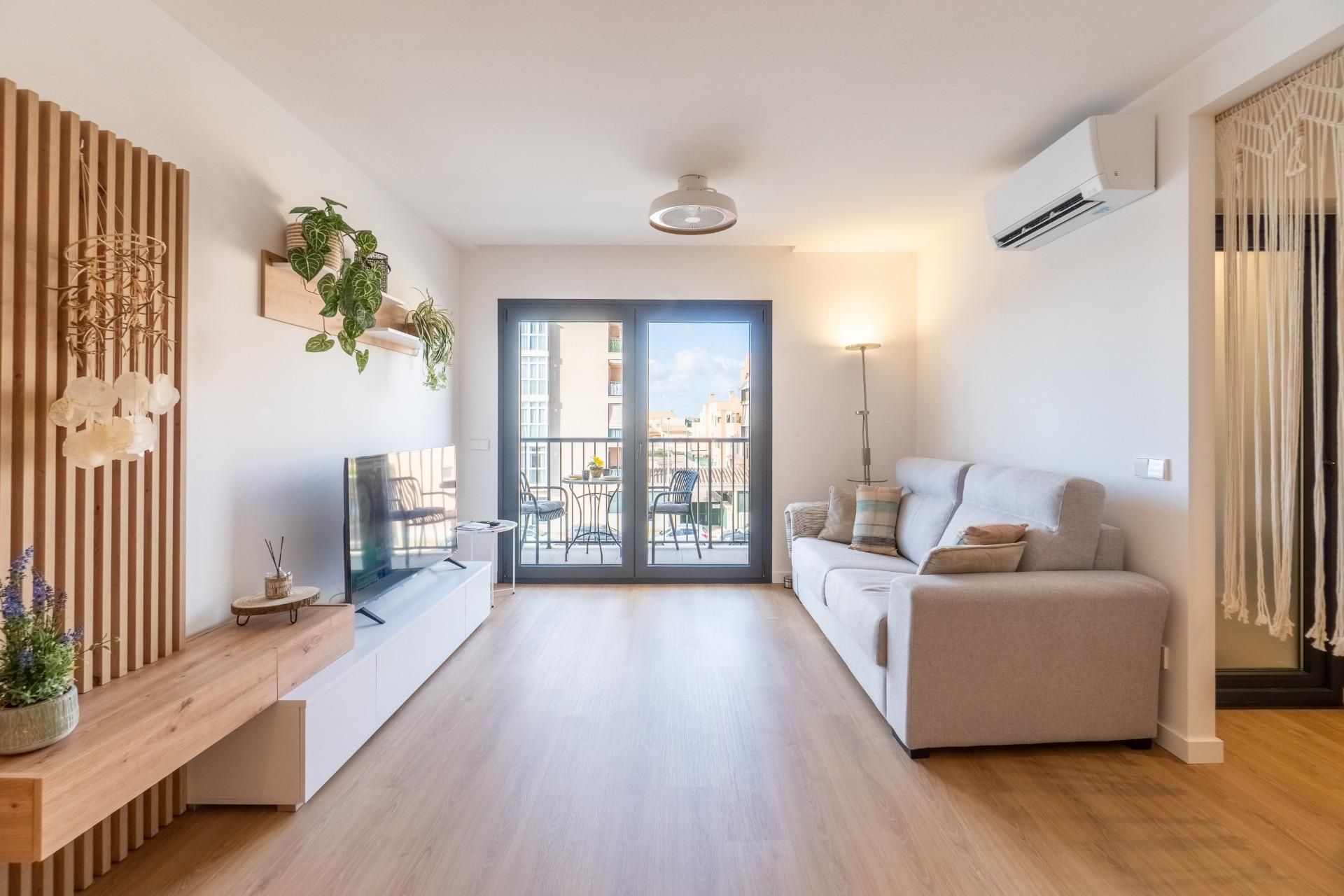 Sala d'estar de Pis en venda en Llucmajor amb Aire condicionat, Terrassa i Balcó