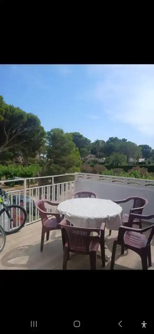 Terrassa de Casa adosada en venda en L'Ametlla de Mar  amb Aire condicionat, Jardí privat i Parquet