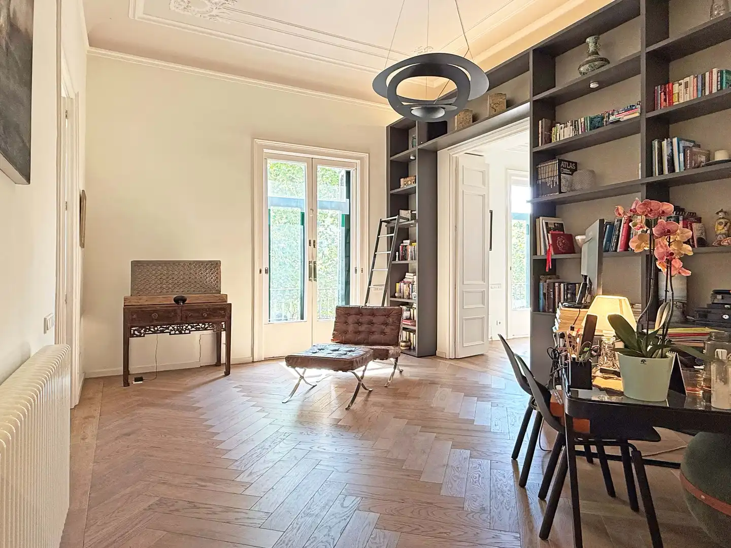 Sala de estar de Piso de alquiler en Barcelona con Aire acondicionado, Calefacción y Terraza