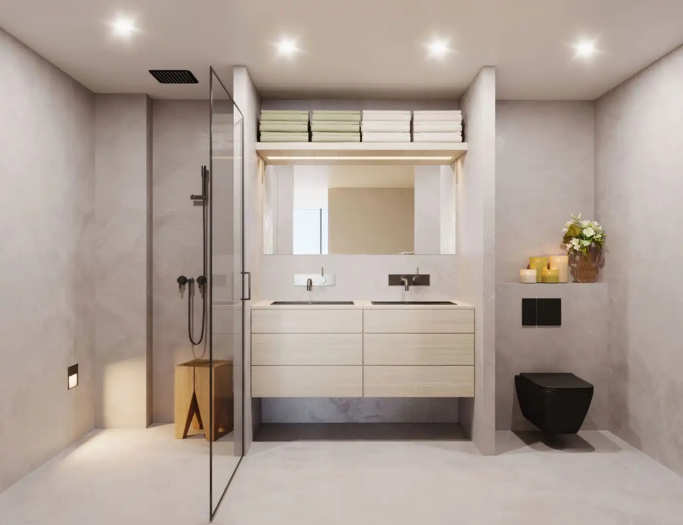Bathroom of Office for sale in Barcelona  with Air Conditioner and Heating