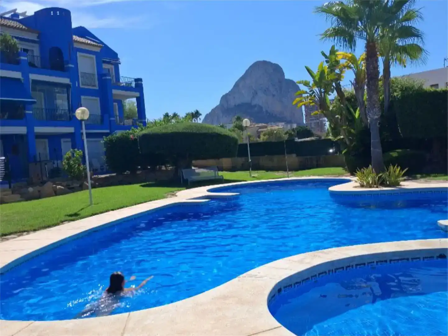 Schwimmbecken von Wohnungen zur Miete in Calpe / Calp mit Schwimmbad