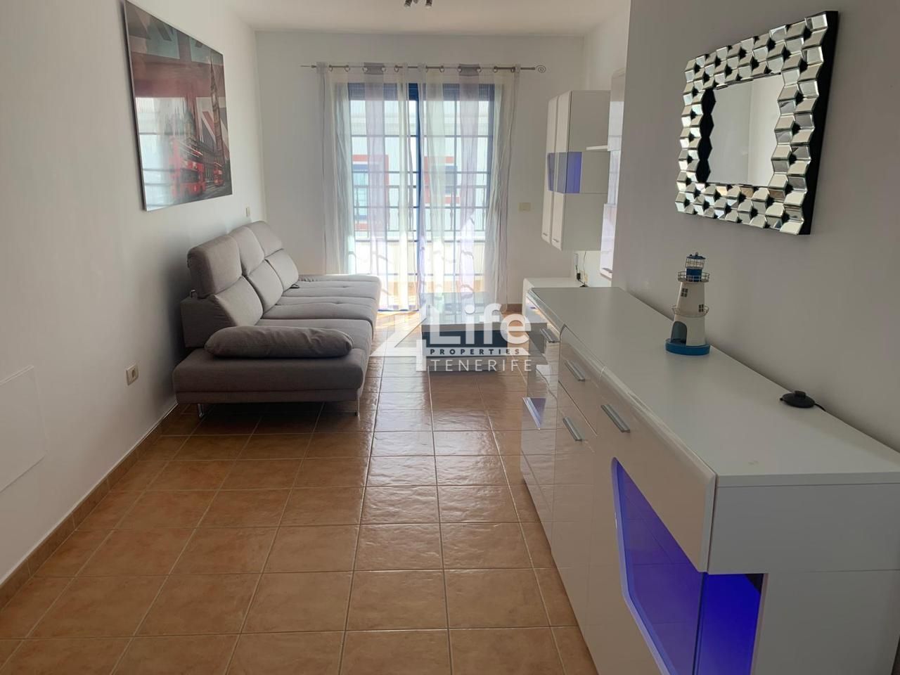 Sala de estar de Piso de alquiler en San Miguel de Abona con Piscina, Amueblado y Balcón