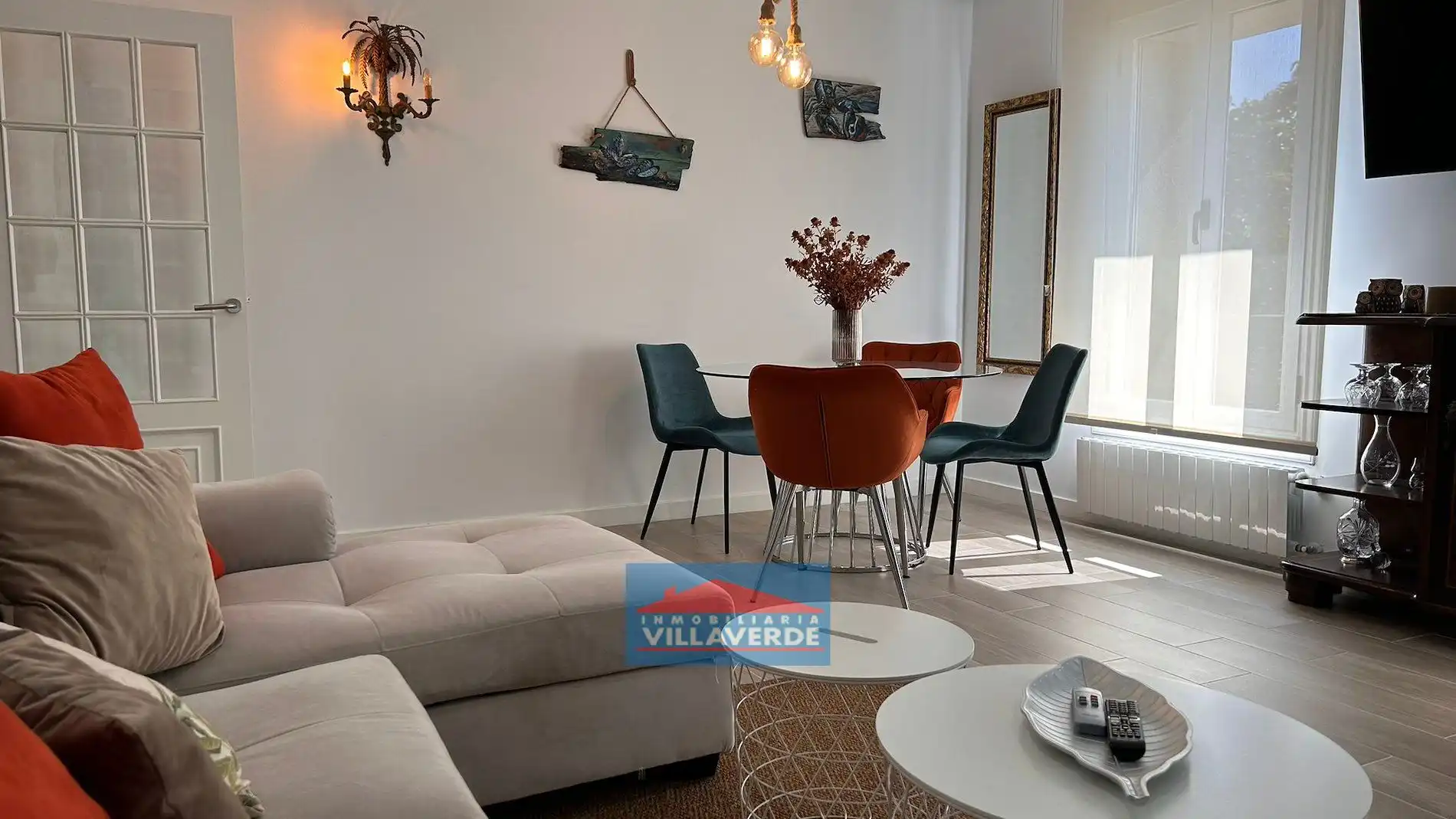 Living room of Flat for rent in Cangas   with Furnished