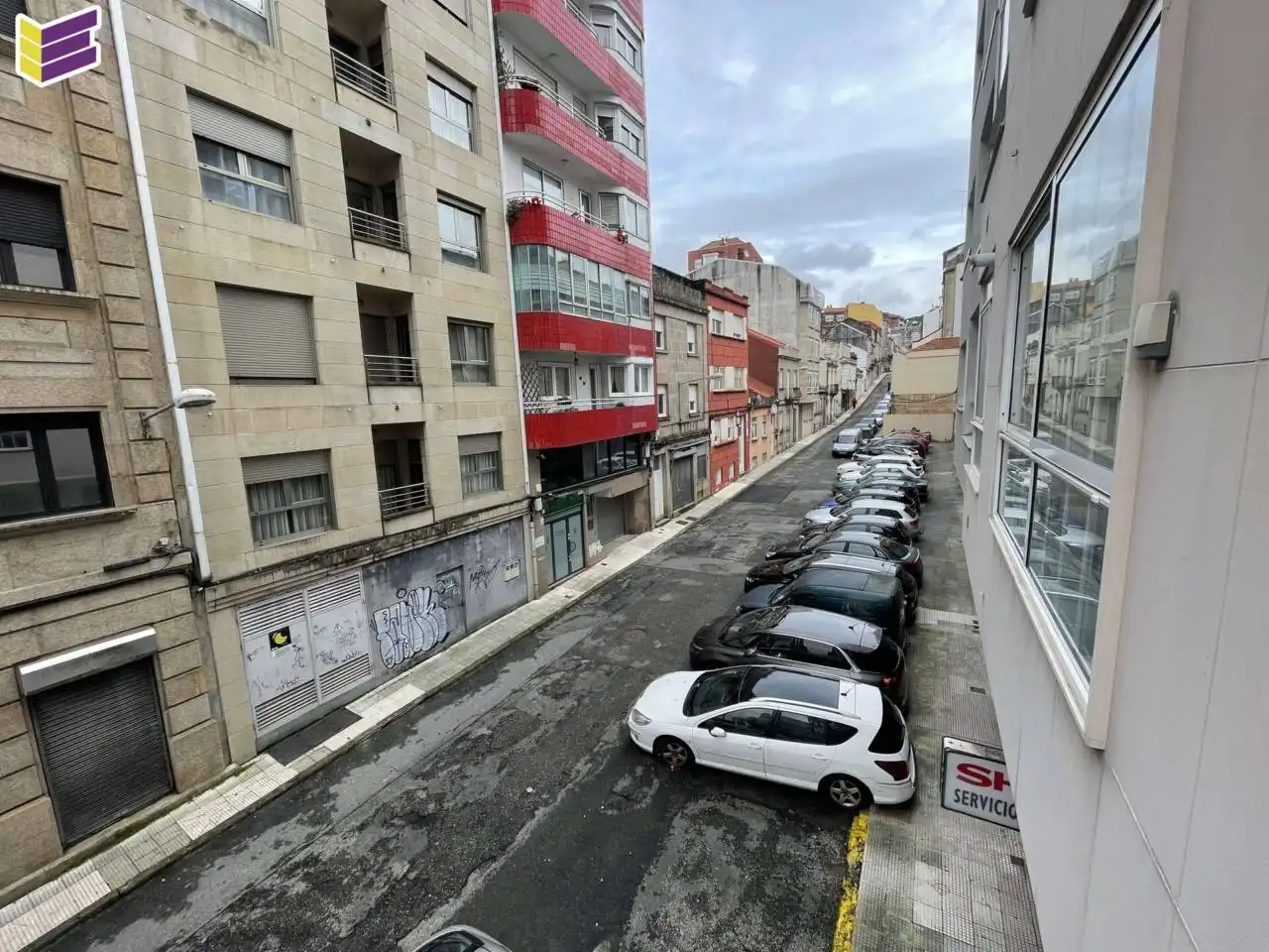 Exterior view of Flat for sale in Vigo   with Heating, Parquet flooring and Terrace