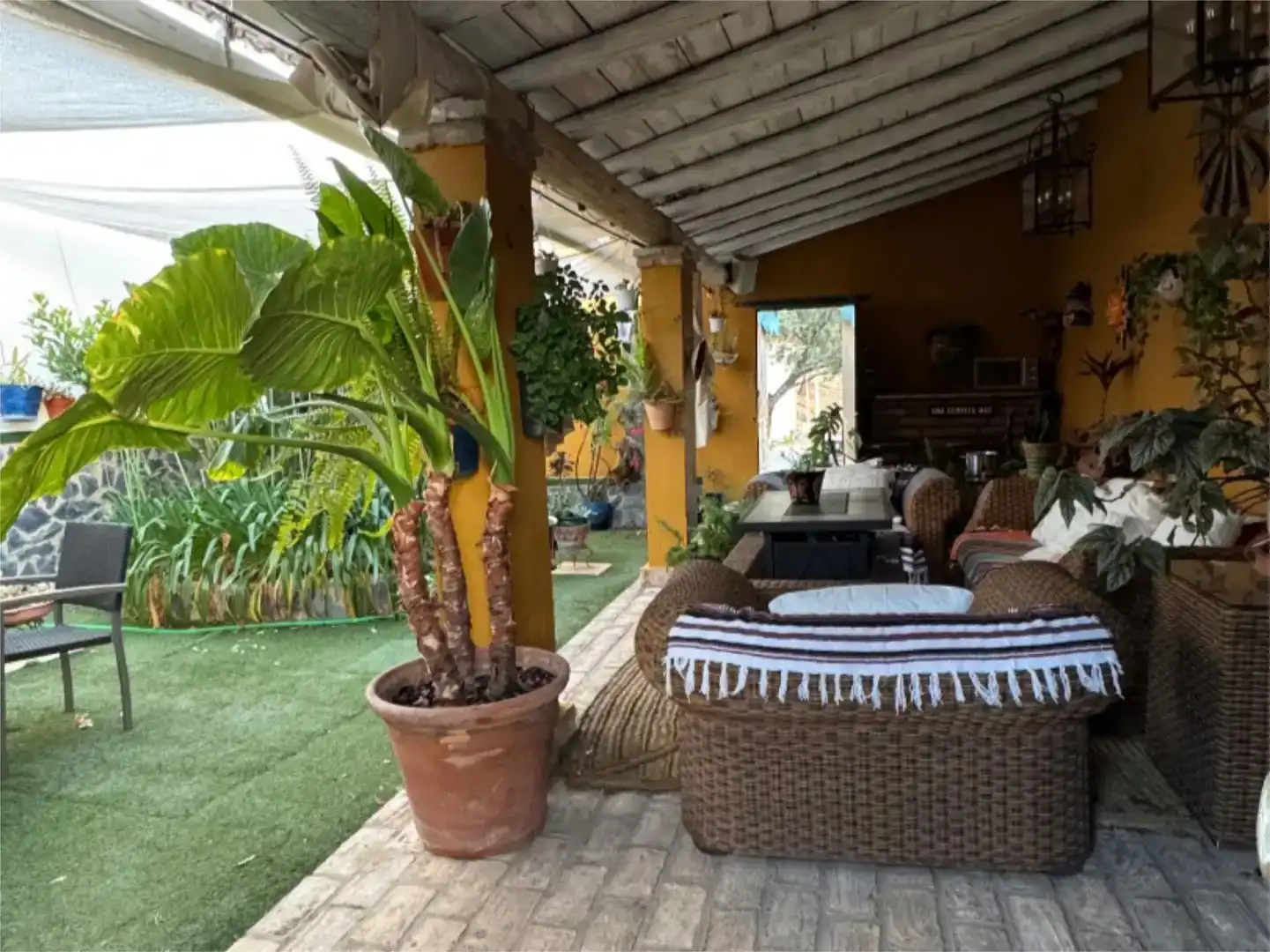Terraza de Finca rústica en venta en El Madroño con Aire acondicionado, Jardín privado y Parquet