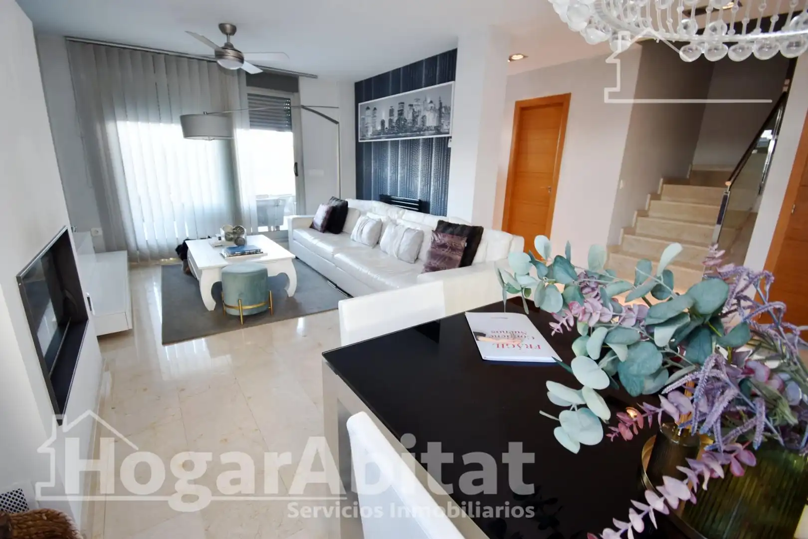 Living room of Detached homes for sale in Burriana / Borriana  with Air Conditioner, Heating and Private garden