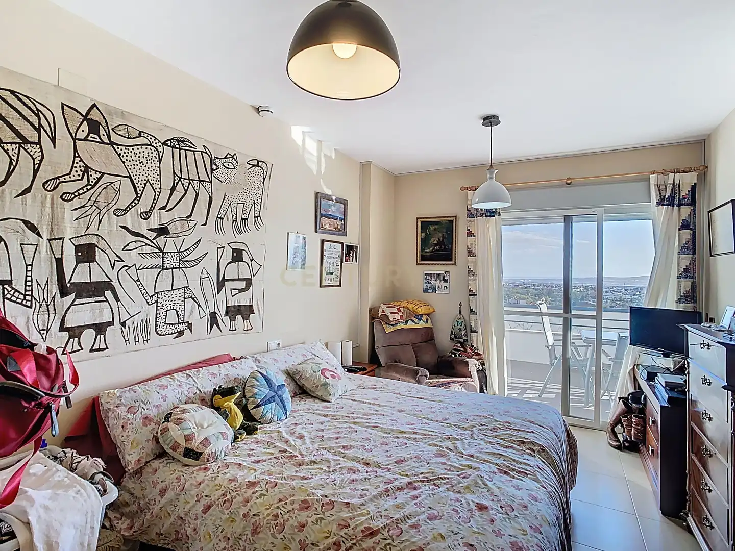 Schlafzimmer von Wohnung zum Verkauf in Málaga mit Klimaanlage, Privatgarten und Schwimmbad