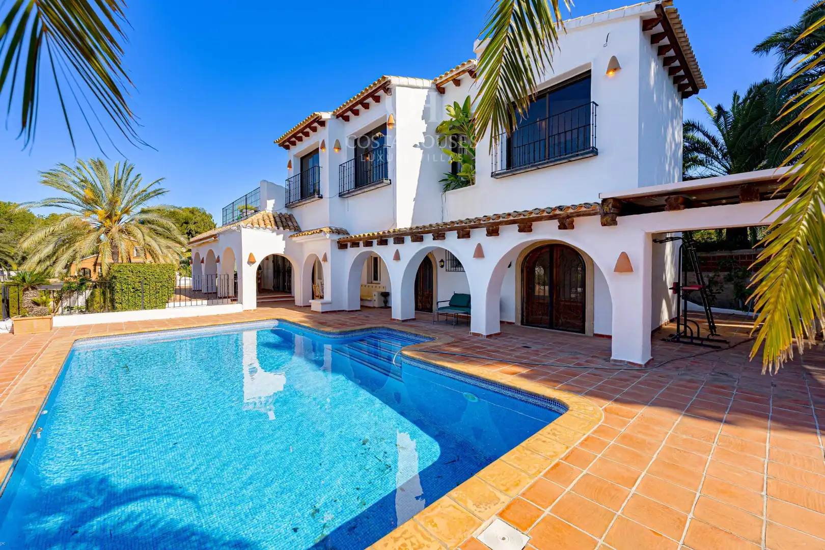 Piscina de Casa o chalet en venta en Moraira con Aire acondicionado, Calefacción y Jardín privado