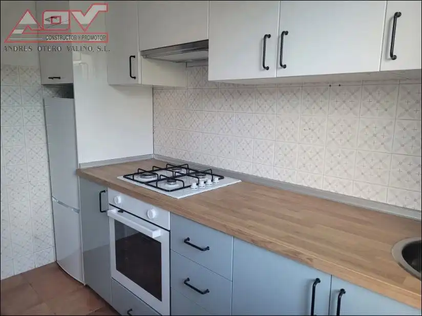 Kitchen of Flat for rent in Ferrol  with Air Conditioner and Heating