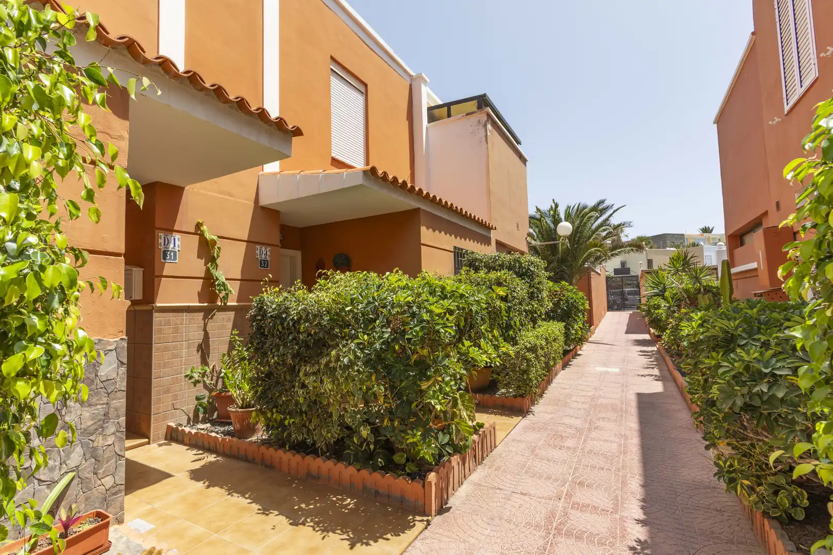 Vista exterior de Casa adosada en venda en Granadilla de Abona amb Aire condicionat, Jardí privat i Terrassa