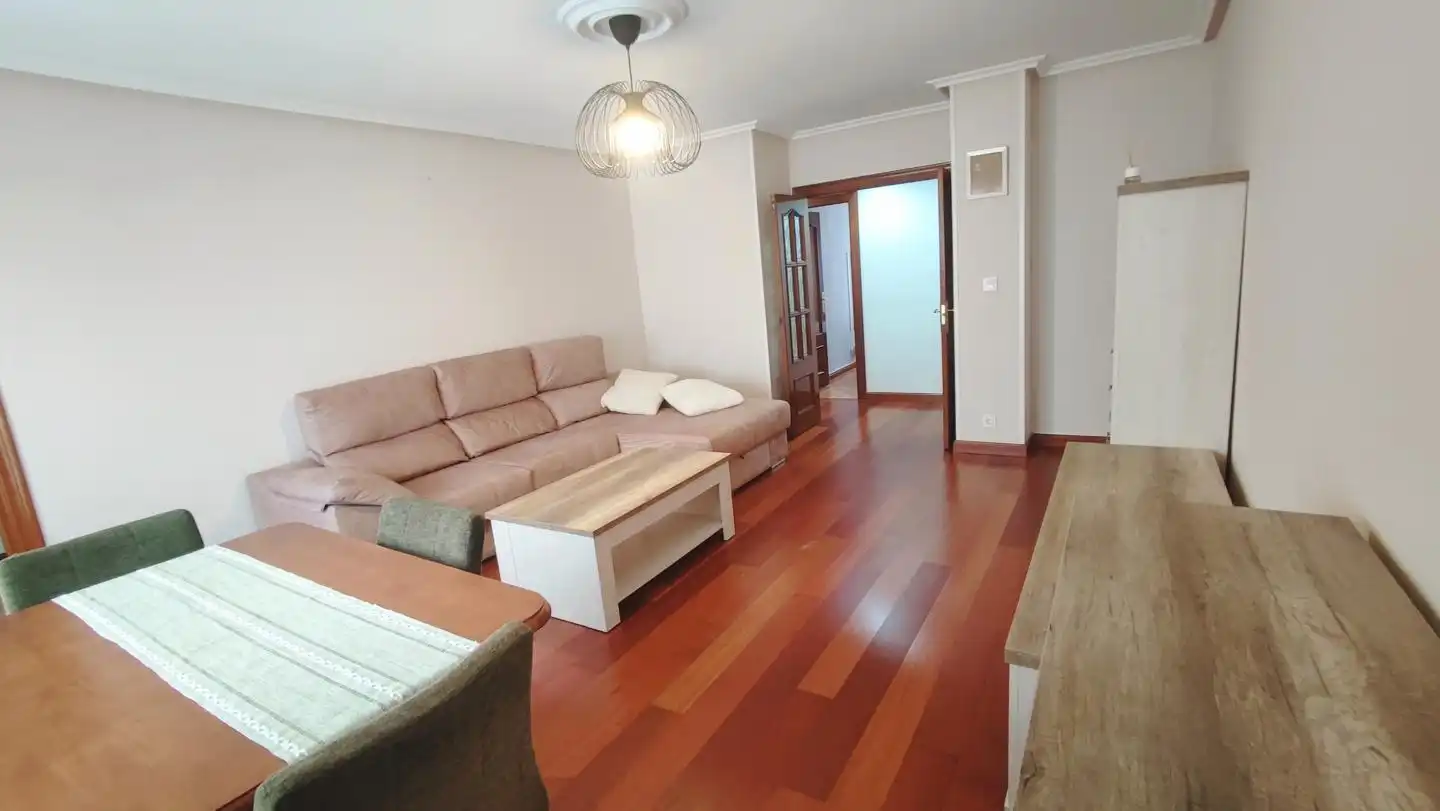 Living room of Flat for sale in Mieres (Asturias)  with Heating, Parquet flooring and Storage room