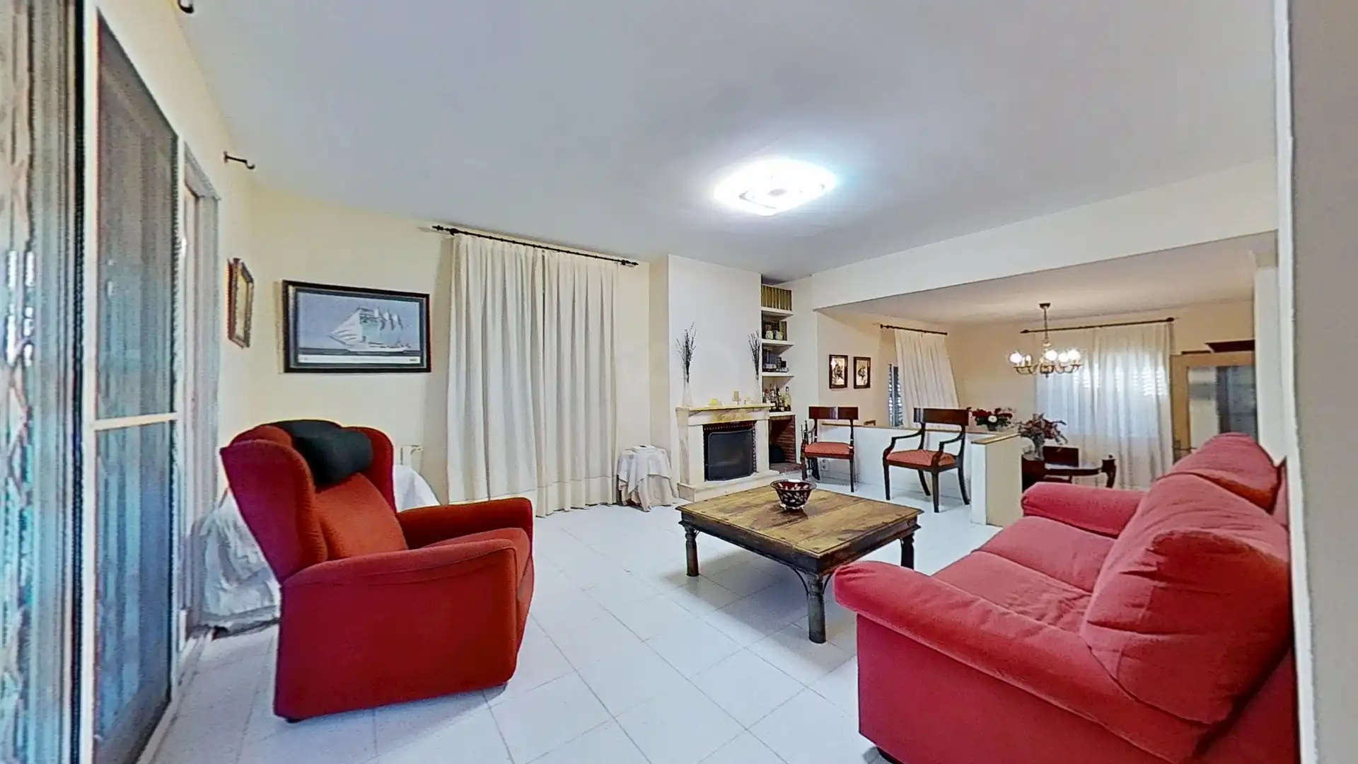 Sala de estar de Casa adosada en venta en Castellón de la Plana / Castelló de la Plana con Aire acondicionado, Calefacción y Terraza