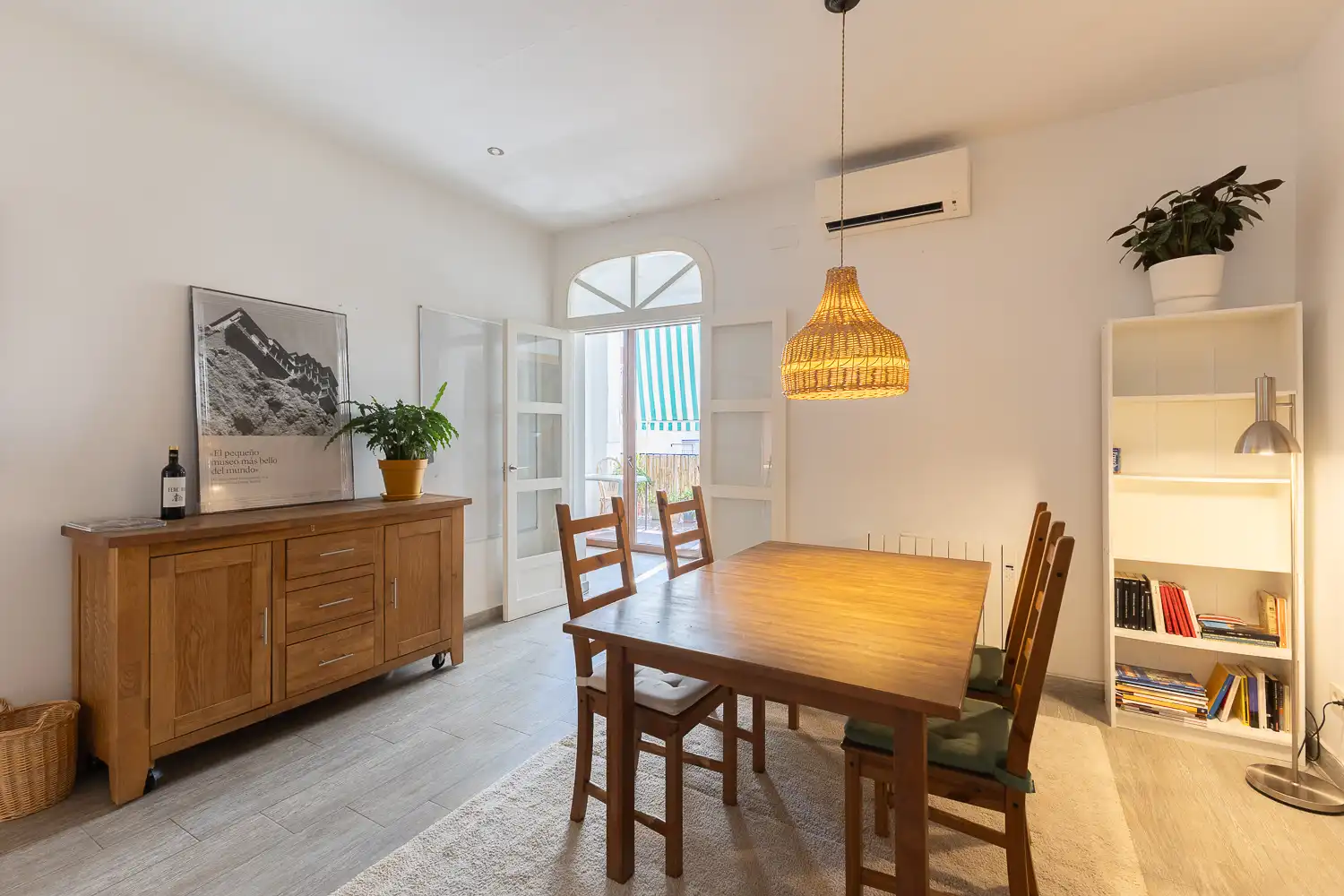 Esszimmer von Wohnung zur Miete in Valencia mit Klimaanlage, Heizung und Parkett