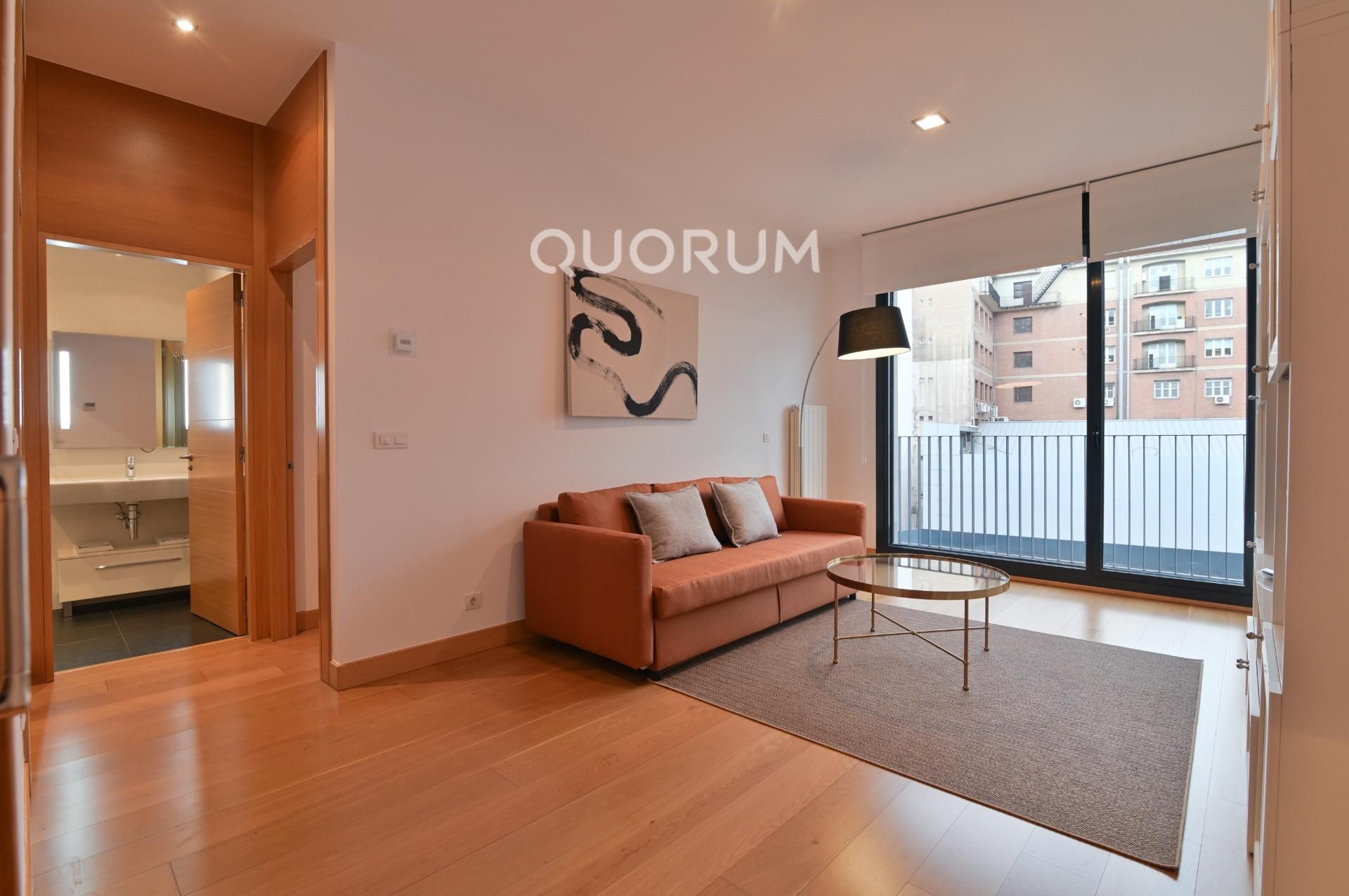 Living room of Flat to rent in Bilbao   with Furnished and Balcony
