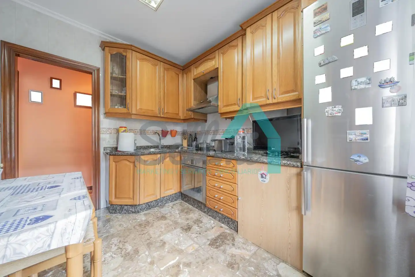 Kitchen of Flat for sale in Mieres (Asturias)  with Heating, Parquet flooring and Storage room
