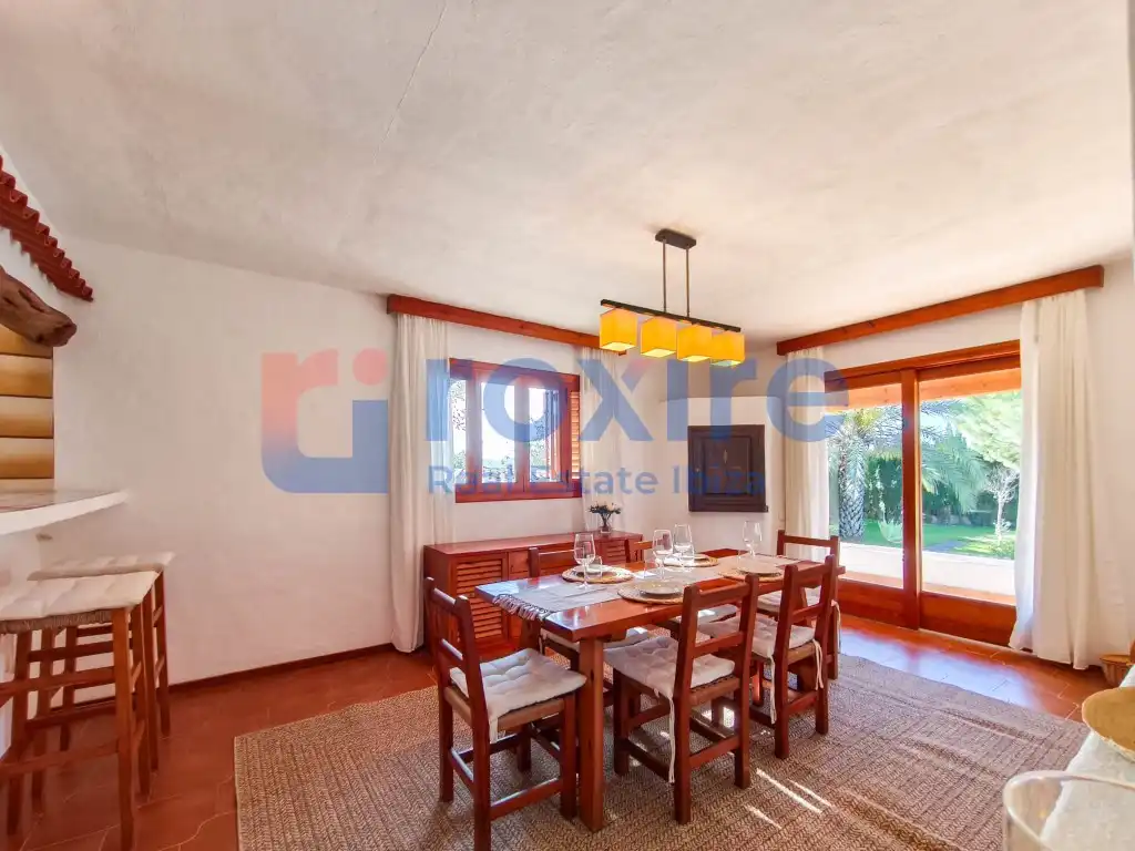 Comedor de Casa o chalet de alquiler en Sant Antoni de Portmany con Jardín privado, Terraza y Piscina