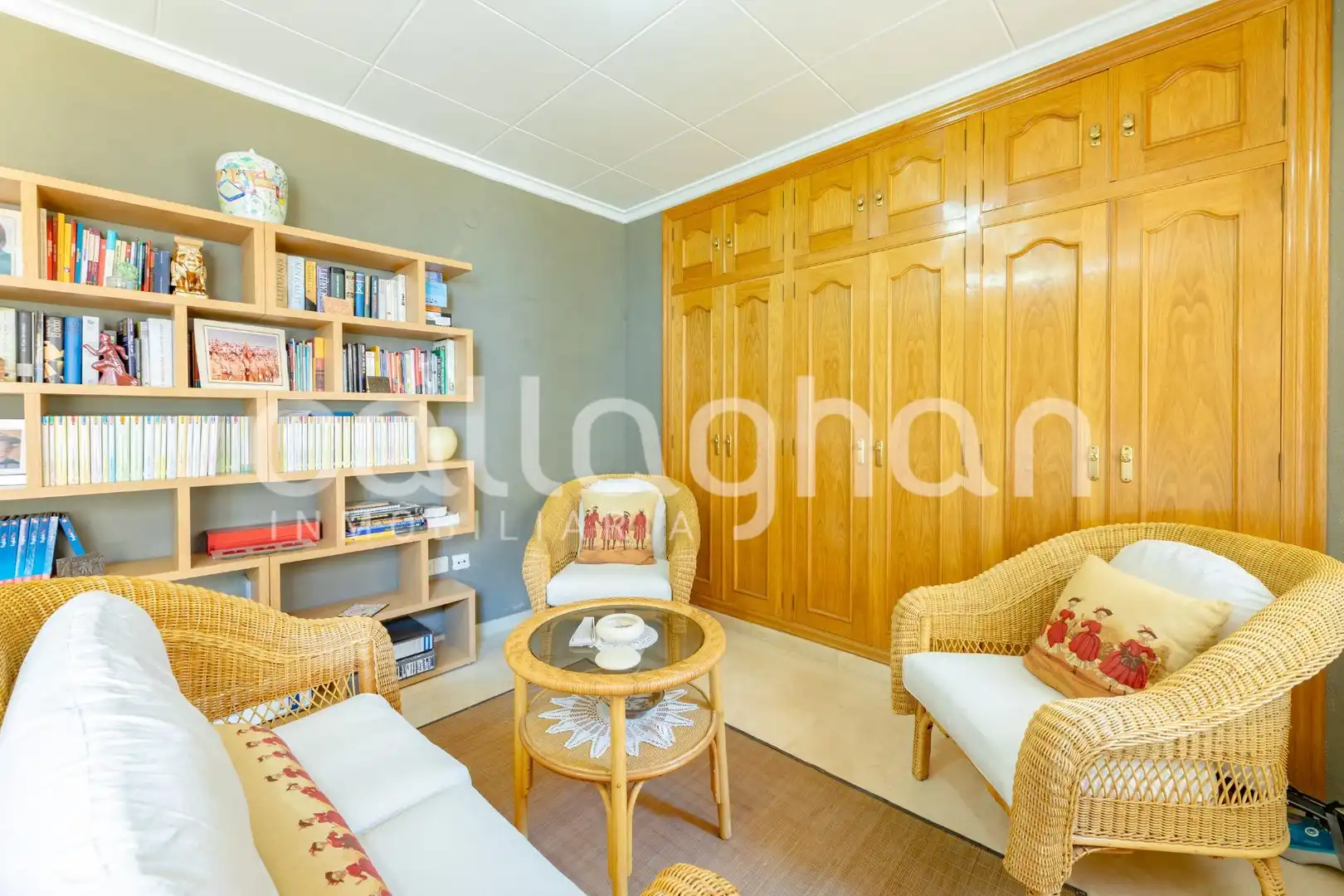 Sala d'estar de Casa adosada en venda en Massanassa amb Aire condicionat, Calefacció i Jardí privat