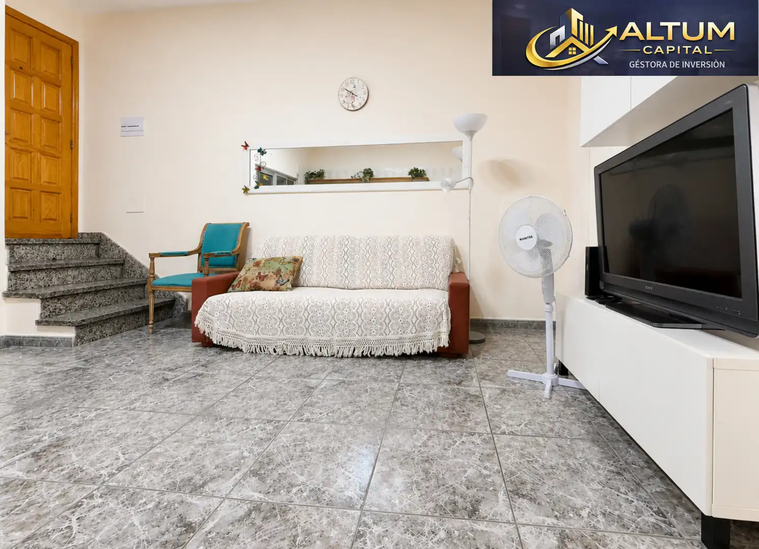 Living room of Flat for sale in Arona  with Furnished, Washing machine and Microwave