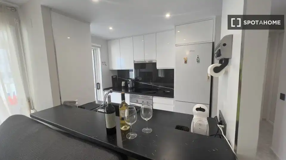 Kitchen of Apartments for share in Cullera  with Air Conditioner, Terrace and Furnished