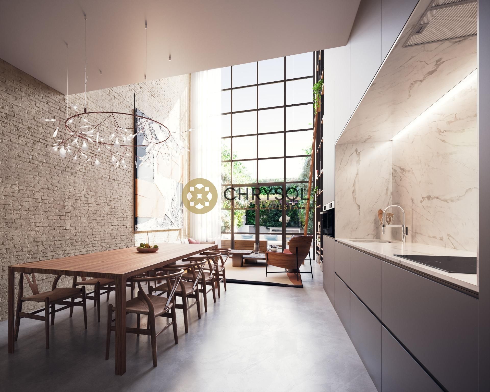 Kitchen of House or chalet for sale in  Barcelona Capital  with Air Conditioner, Heating and Parquet flooring