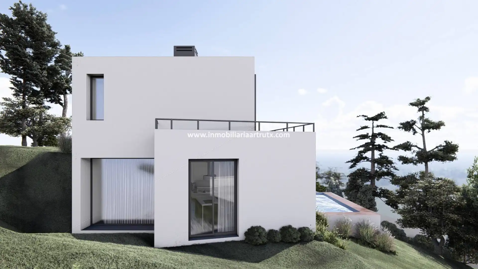 Vista exterior de Casa o xalet en venda en Maó - Mahón amb Piscina