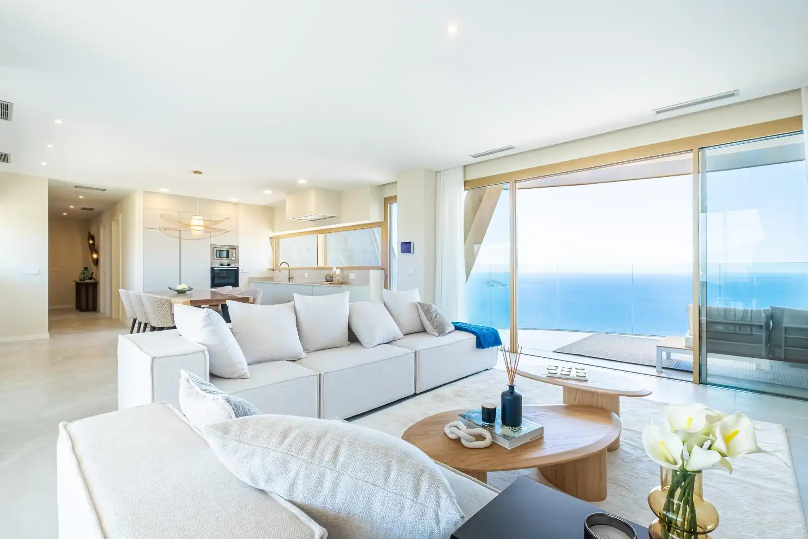 Sala de estar de Ático en venta en Benidorm con Aire acondicionado, Jardín privado y Terraza