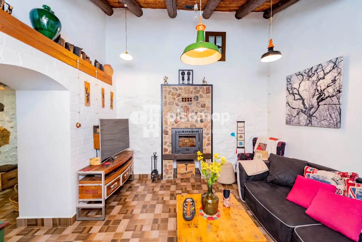 Sala de estar de Finca rústica en venta en Antequera con Calefacción, Jardín privado y Terraza