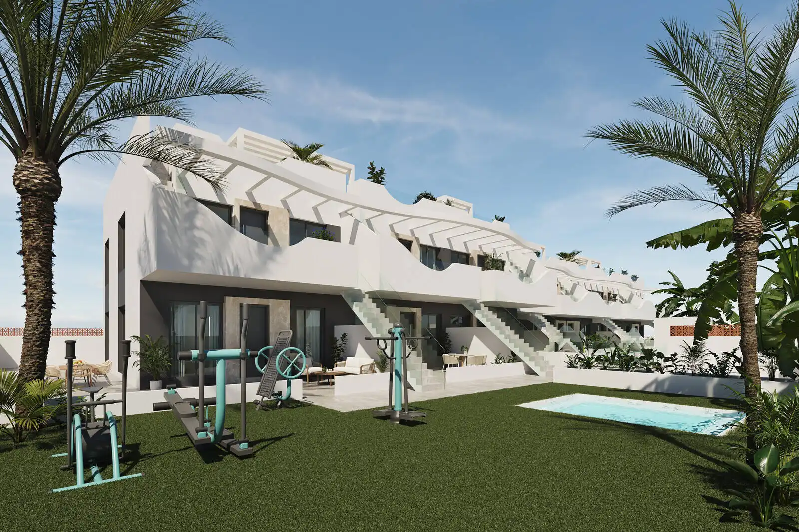 Vista exterior de Apartamento en venta en Pilar de la Horadada con Aire acondicionado, Jardín privado y Terraza