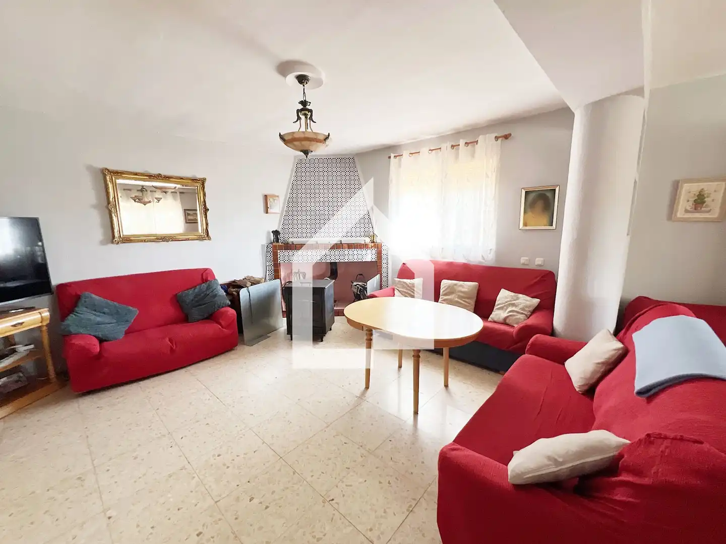 Sala de estar de Casa o chalet en venta en Tibi con Jardín privado, Terraza y Trastero