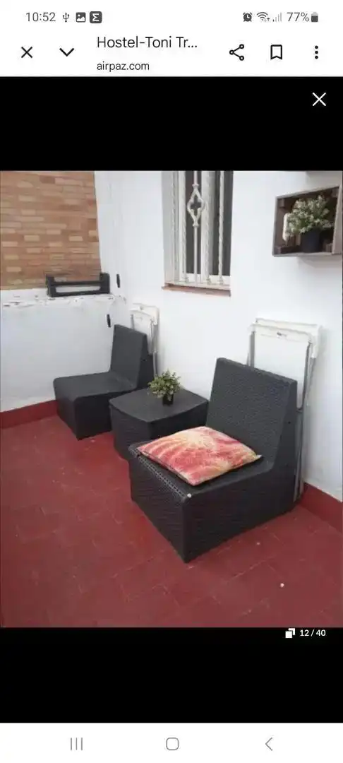 Terraza de Estudio de alquiler en Sevilla con Aire acondicionado y TV