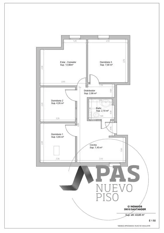 Wohnung zum Verkauf in Santander
