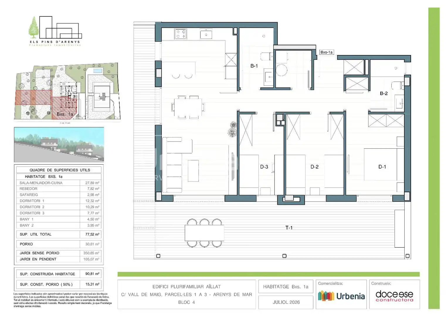 Flat for sale in Arenys de Mar  with Air Conditioner, Heating and Private garden
