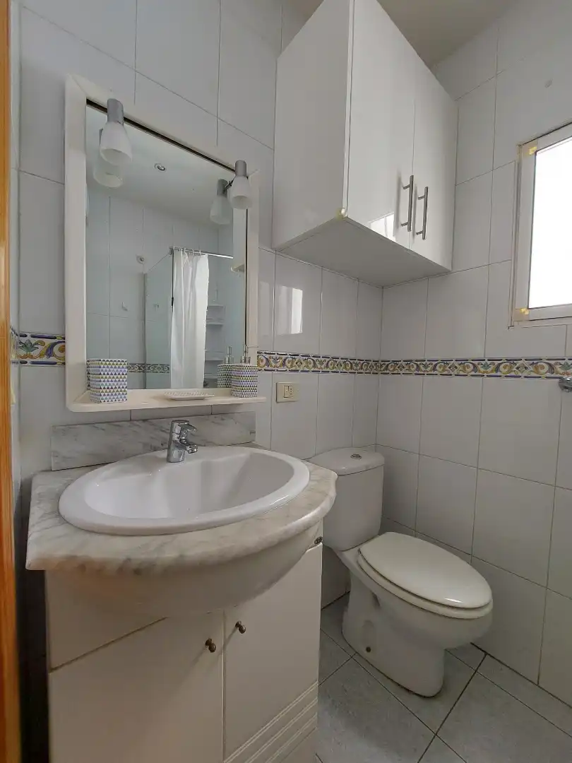 Bathroom of Apartments for rent in Las Palmas de Gran Canaria  with Furnished, Washing machine and Microwave